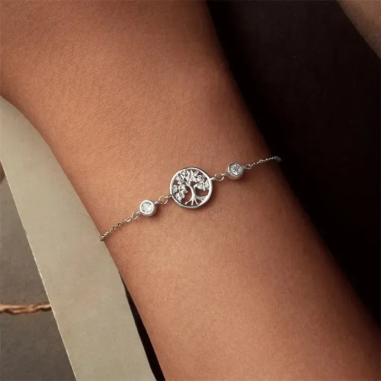 Damenarmband Lebensbaum aus 925er Silber