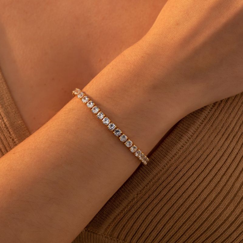 Riviera-Armband mit Zirkonia